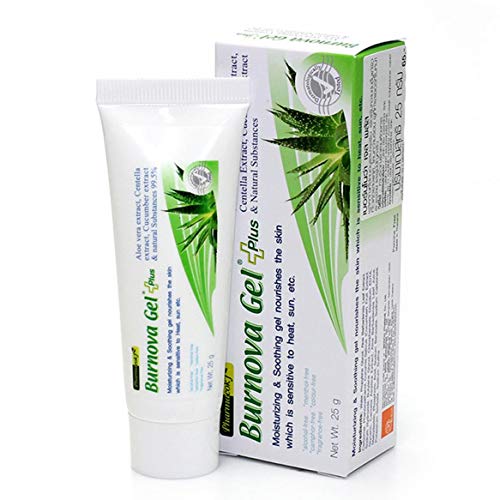 Burnova Gel Plus Aloe Vera Centella and Cucumber Extract for Burns 25 grams