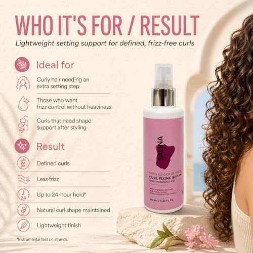 SALINA Spray Fijador Ligero para Rizos 5.41 fl oz miniatura 5