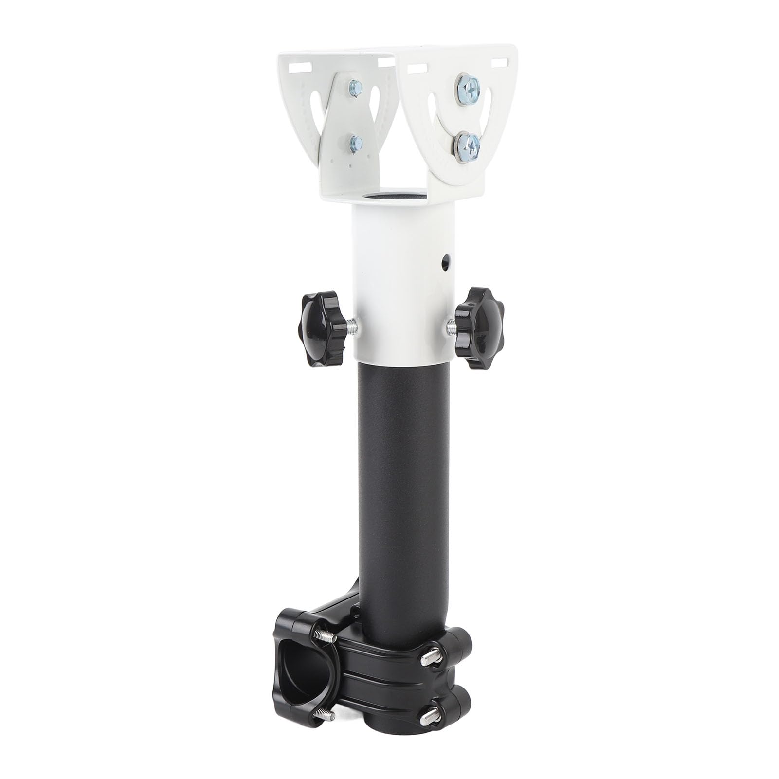 Generic Uchwyt Dachowy do Mini Obrotowy o 360 Stopni Odchylany o 160 Stopni Zestaw Montażowy z Zaciskiem na Maszt do Samochodu Kempingowego i Kempingowego Stal Nierdzewna Stop Aluminium 0,9–1,1 Cala