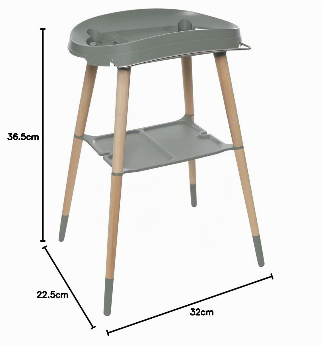 Bebe-Jou Badewannenständer Sense Breeze Green mit schönen Holzbeinen | 421730