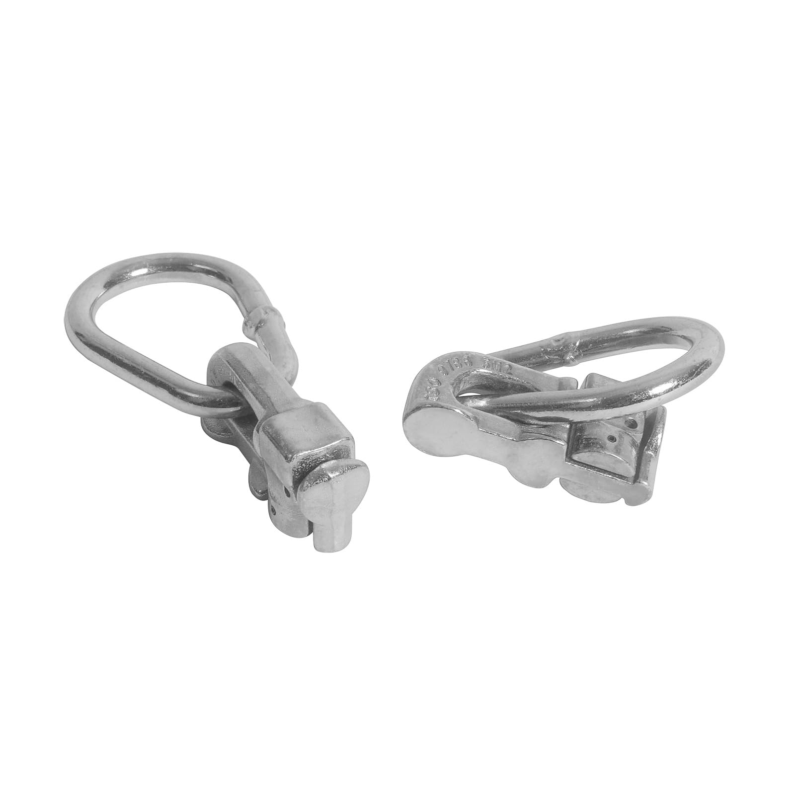 OldBones L-Track - Ajuste de Doble Perno con Anillo Elipses, Amarre de Pista L, Puntos de Anclaje para Transporte de Carga, Camiones Pertain, Remolques, Autos