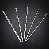 5 Sztuk Długie Wiertło Kręte HSS, Wiertło Kręte, Zestaw Wierteł do Otworów Rdzeniowych, 2 Mm / 3 Mm / 3,5 Mm / 4 Mm / 5 Mm, Wiertło do Drewna Długie, do Aluminium, Drewna, Tworzyw Sztucznych