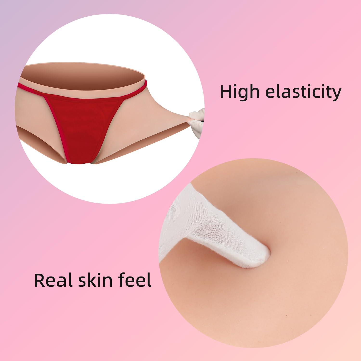 Mutandine realistiche in silicone Gaff Slip MTF Tucking