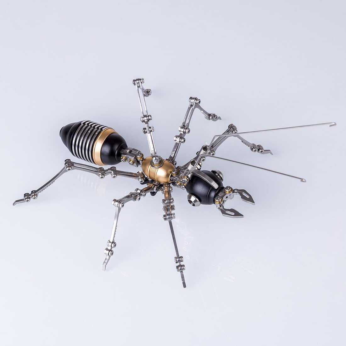 3D-Metallpuzzle Insekten-Modellbausatz, 100-teilig, Steampunk-Metallmodell Einer mechanischen Ameisenarmee mit beweglichen Gelenken, kreative Dekoration für Büro & Zuhause