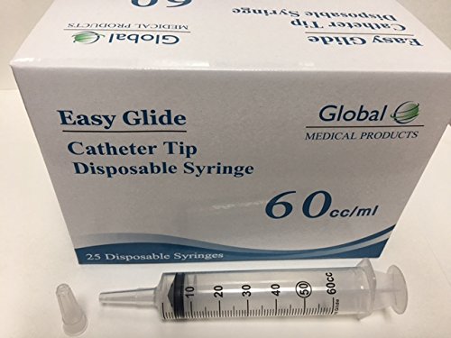 (Qty 50) - 60Cc Catheter Tip Syringe - No Needle With Covers Individually Sealed #TOP7