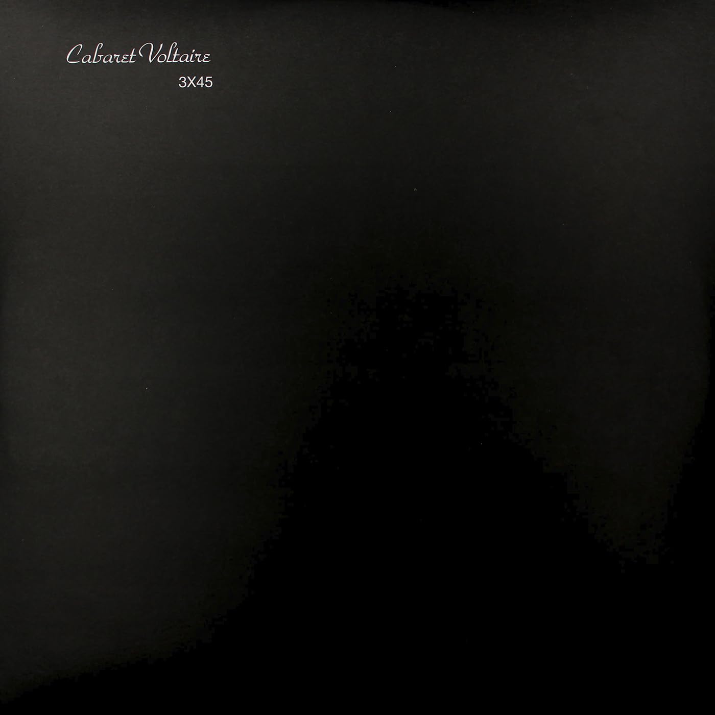 Cabaret Voltaire | 2x45 | 3X12"" - Black