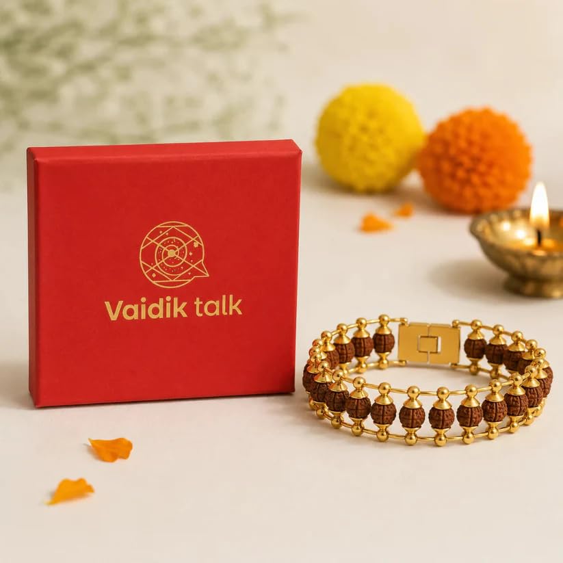 Image of Natural Rudraksha Beaded Bracelet for Men & Women | Spiritual Prosperity & Positive Energy Accessory