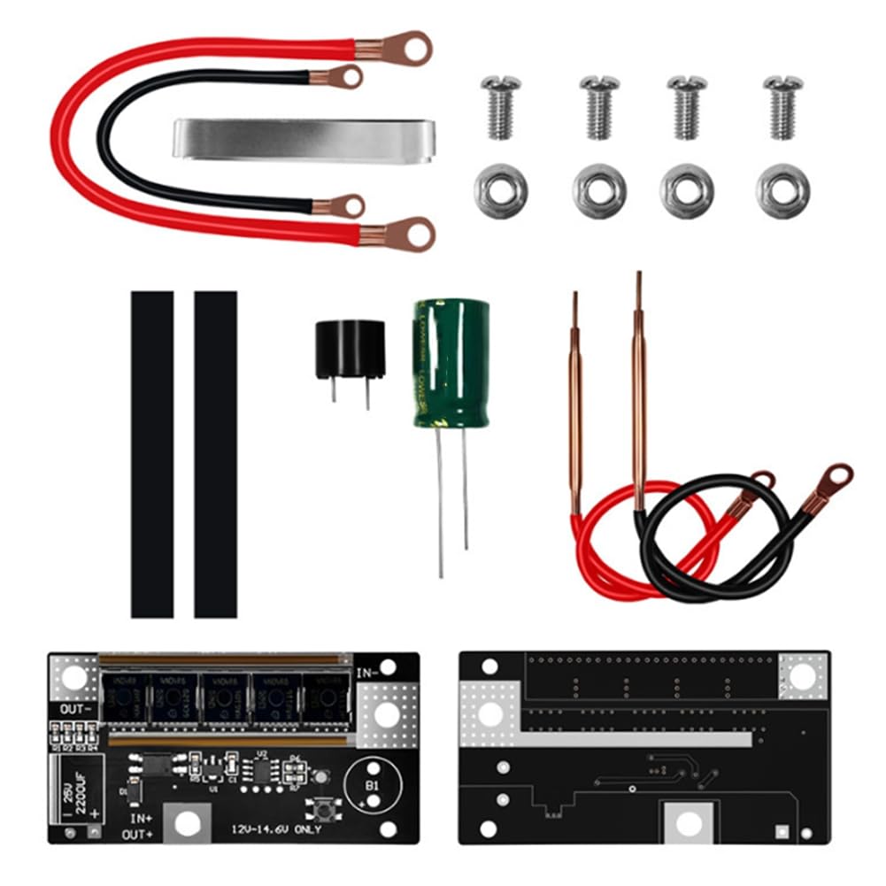 Littimoon Spot Welder Set Battery Storage 12V Portable DIY Unassembled Solder Circuit Board