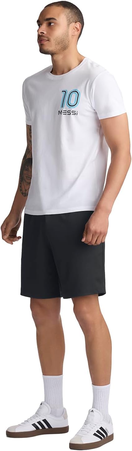 Messi mens Worldwide Legend Tee, Lifestyle Short Sleeve T-shirt, Standard Fit With Graphic - Image 5