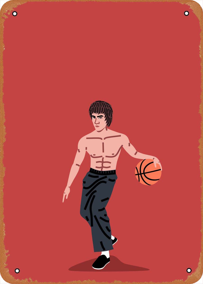 Balling Icons Balling Bruce Poster 8x12 Inch Retro Vintage Metal Sign Home Man Cave Art