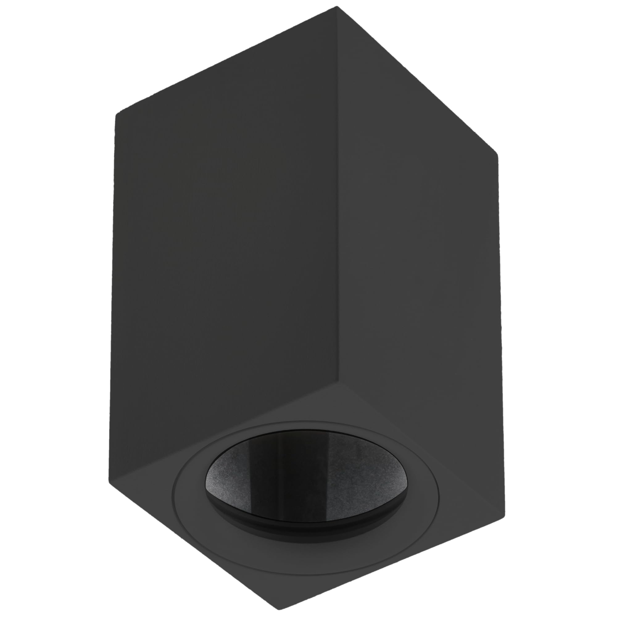 GTV - Surface Spot Ceiling Light GU10 Square Aluminum Black Ceiling Lamp Indoor Lighting Surface Mounted Downlight Modern Light Fixture for Home