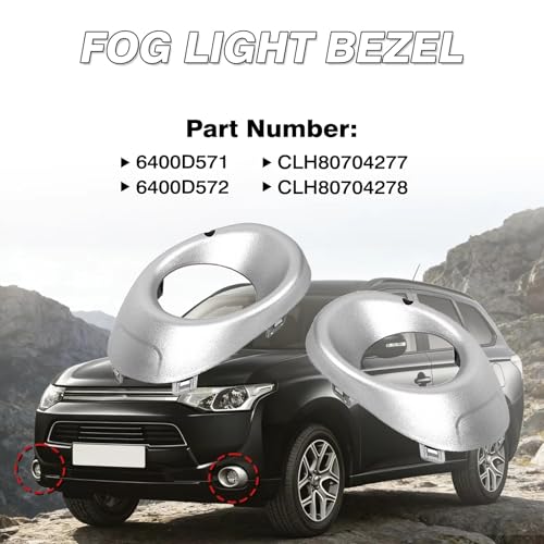Cubierta luz antiniebla que renueva el parachoques de tu Mitsubishi Outlander 2013-2015 2