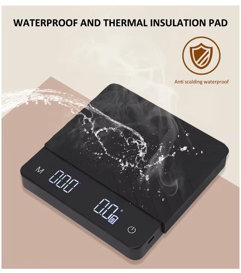 MS-R30 PRO Digital Coffee Scale with waterproof and thermal insulation pad
