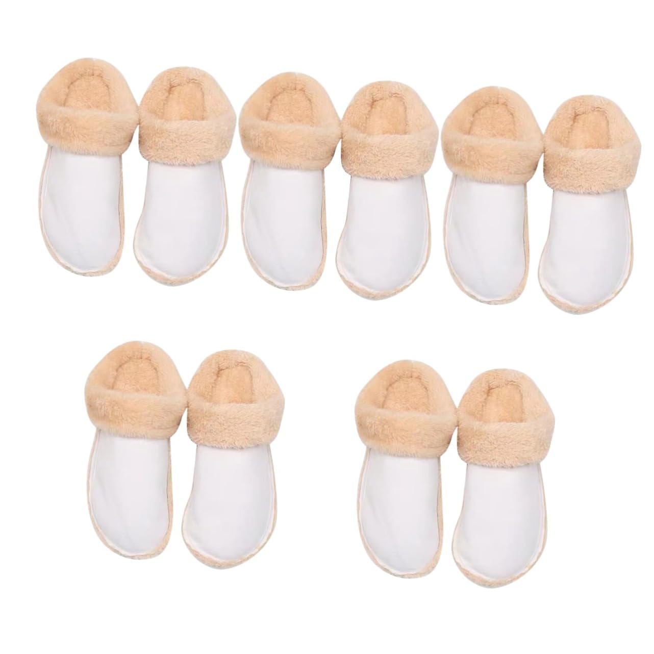 5pares Plantillas De Calzado Forro De Sintética Para Invierno Inserciones Calientes y Para Zapatillas De Mujer Accesorios Prácticos y Cómodos Para Fríos