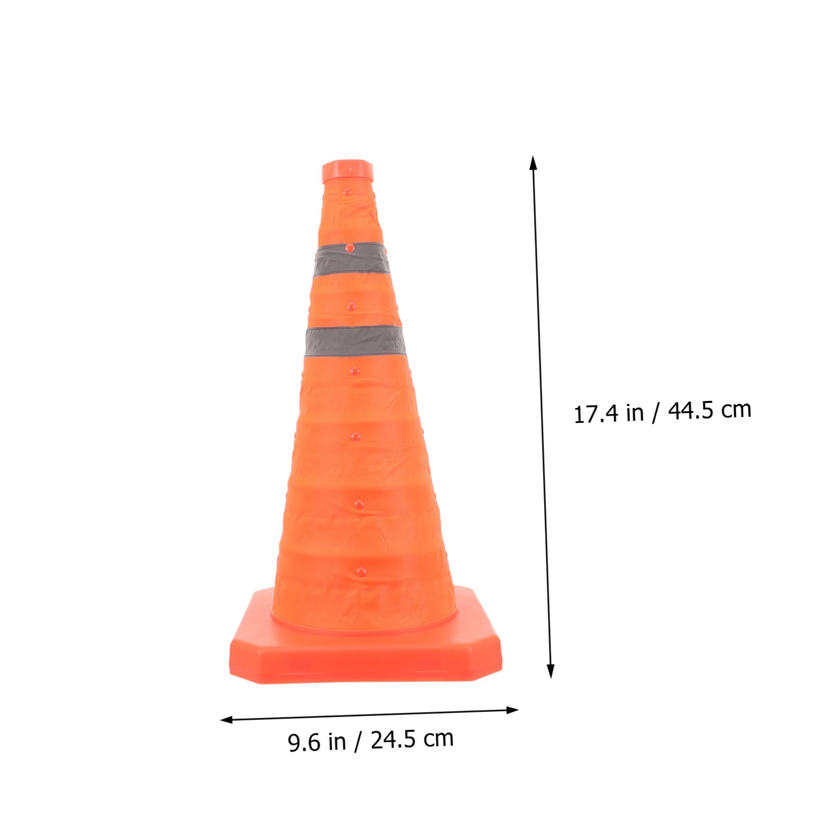 CIYODO Telescopic Road Cone Football Cone Sports Cone Driving Construction Multi Purpose Traffic Cone Traffic Control Cone Ctr Ring Safety Cones Traffic Cones Oxford Cloth Orange