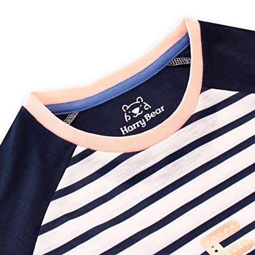 Harry Bear ensemble de pyjamas fille tête endormie en coton rose - 4