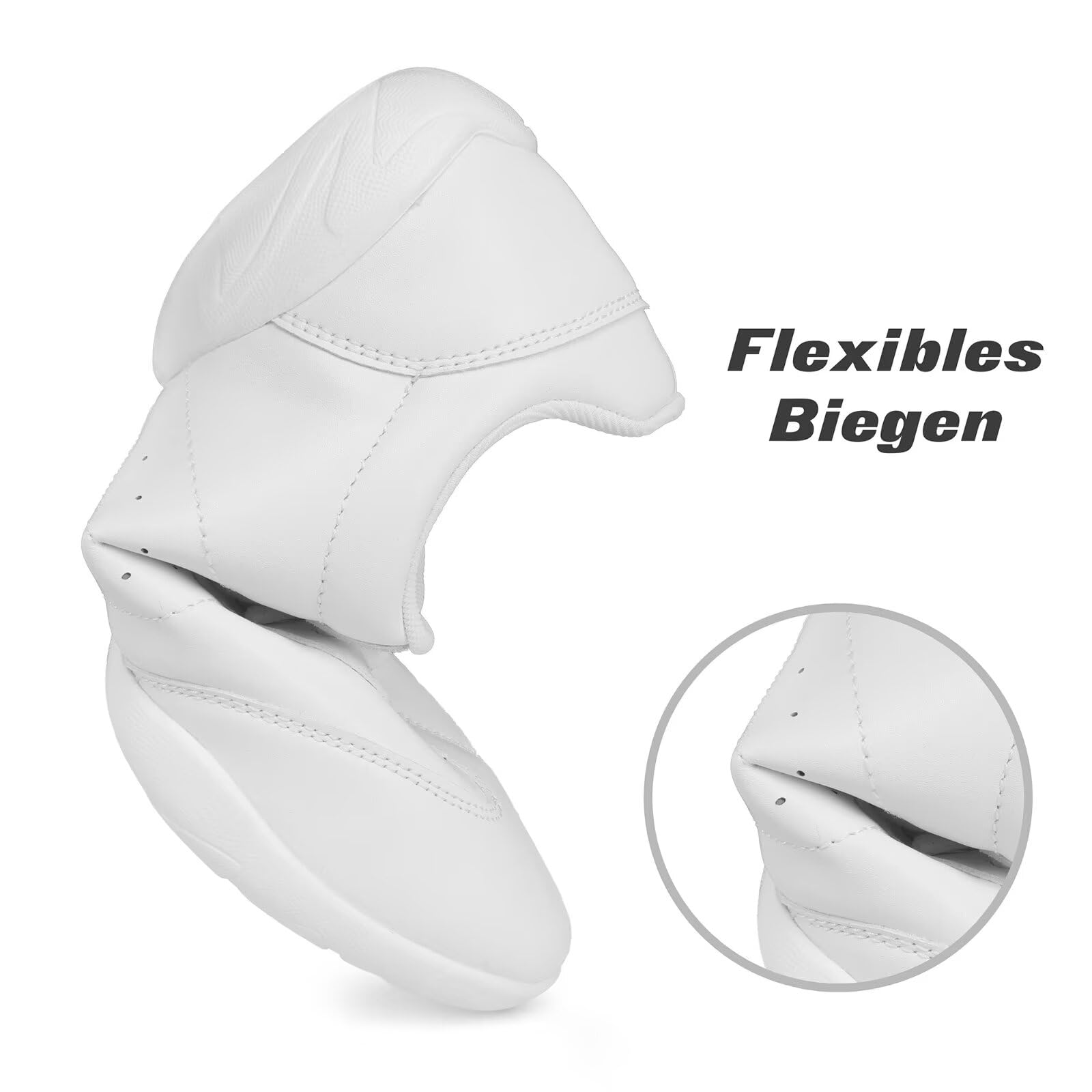 Zapatos de porrista de PU para mujer, suela dividida, zapatos de danza