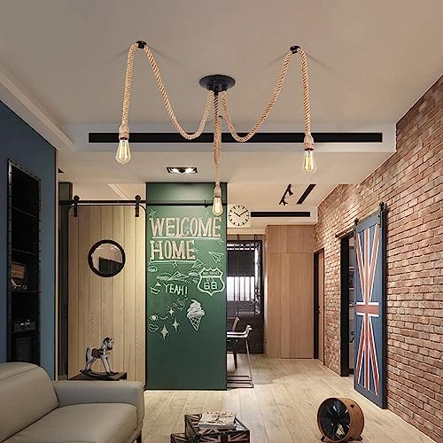 Suspension rétro E27 lustre d'exception aux finitions soignées pour intérieur chic