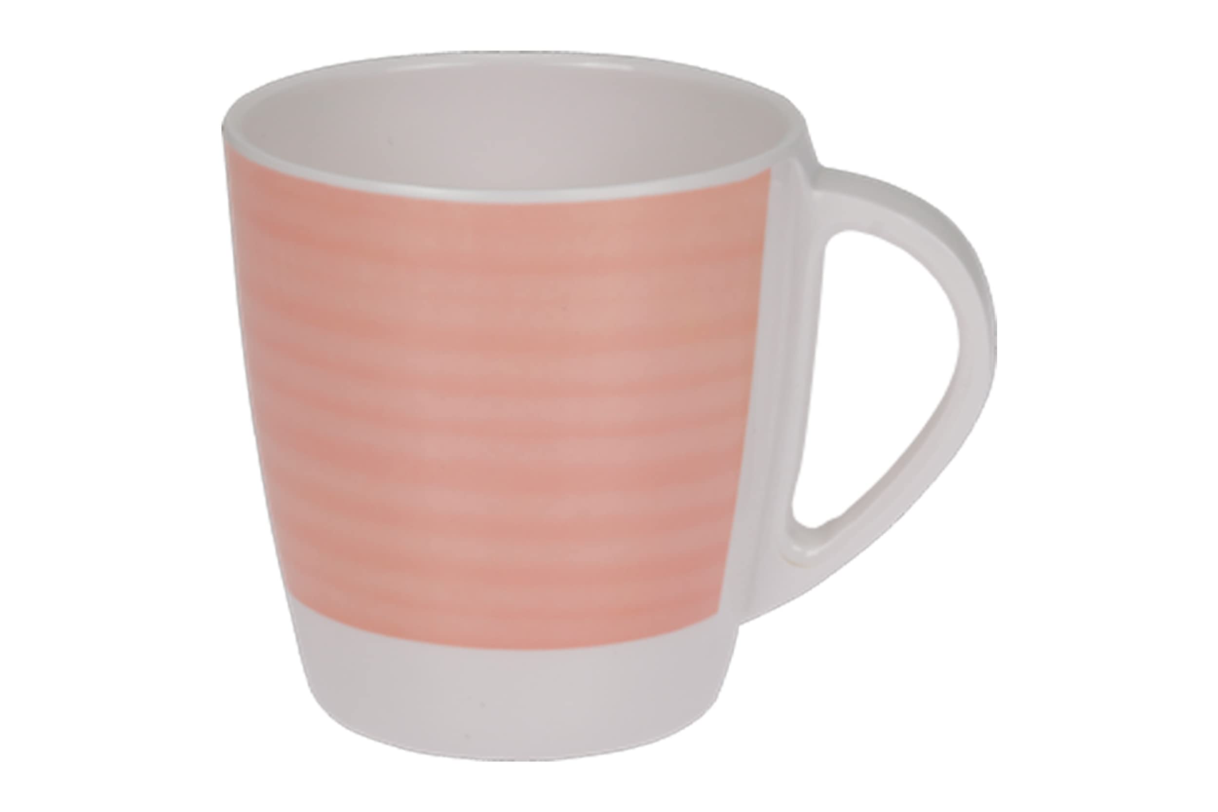 Geschirr-Set 100% Melamin Geschirr (4-24 teilig) Spring elfenbeinweiß/rosa rund (16)