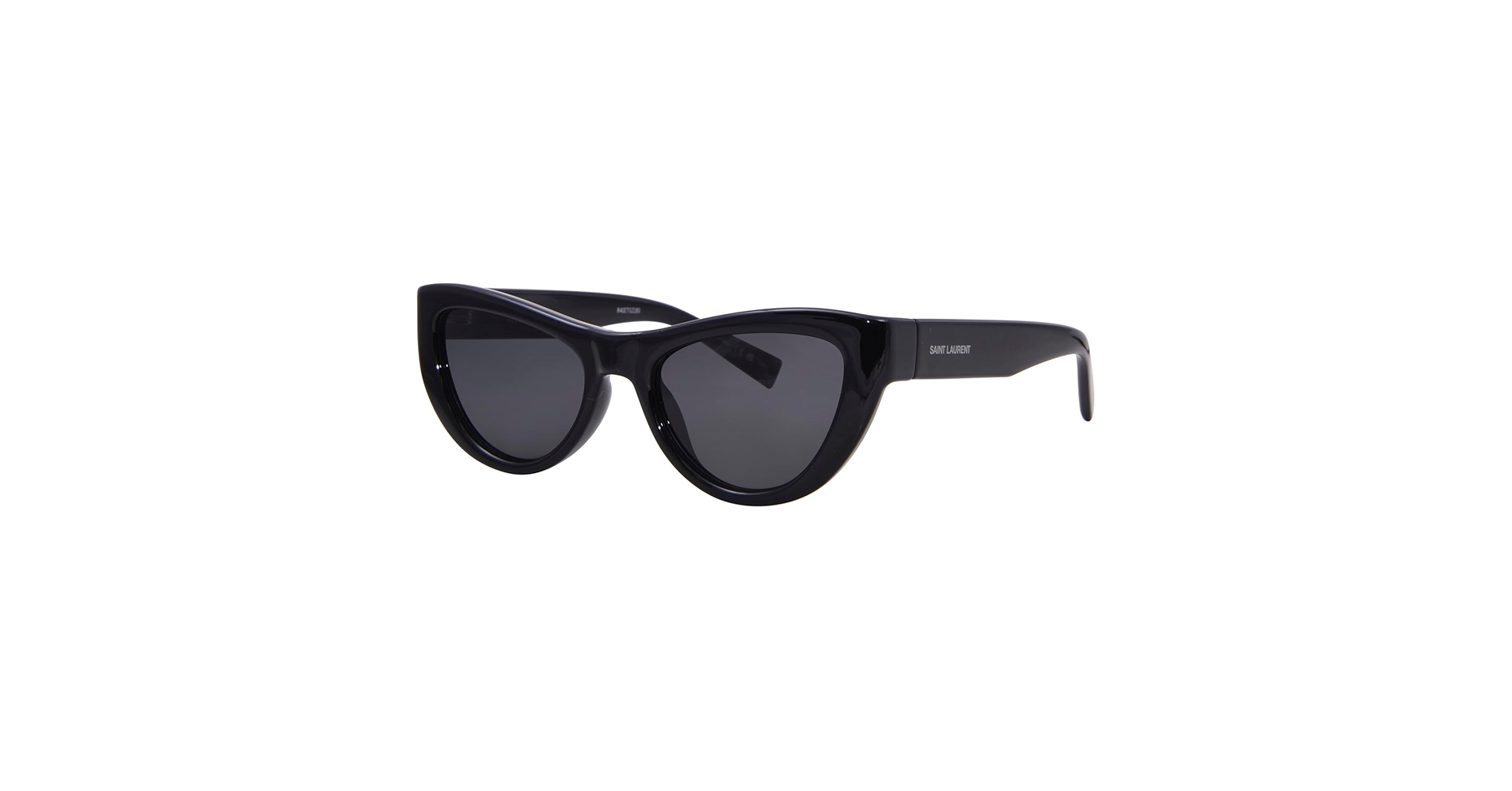 Amazon.com: Saint Laurent Designer Cat Eye Sunglasses Black