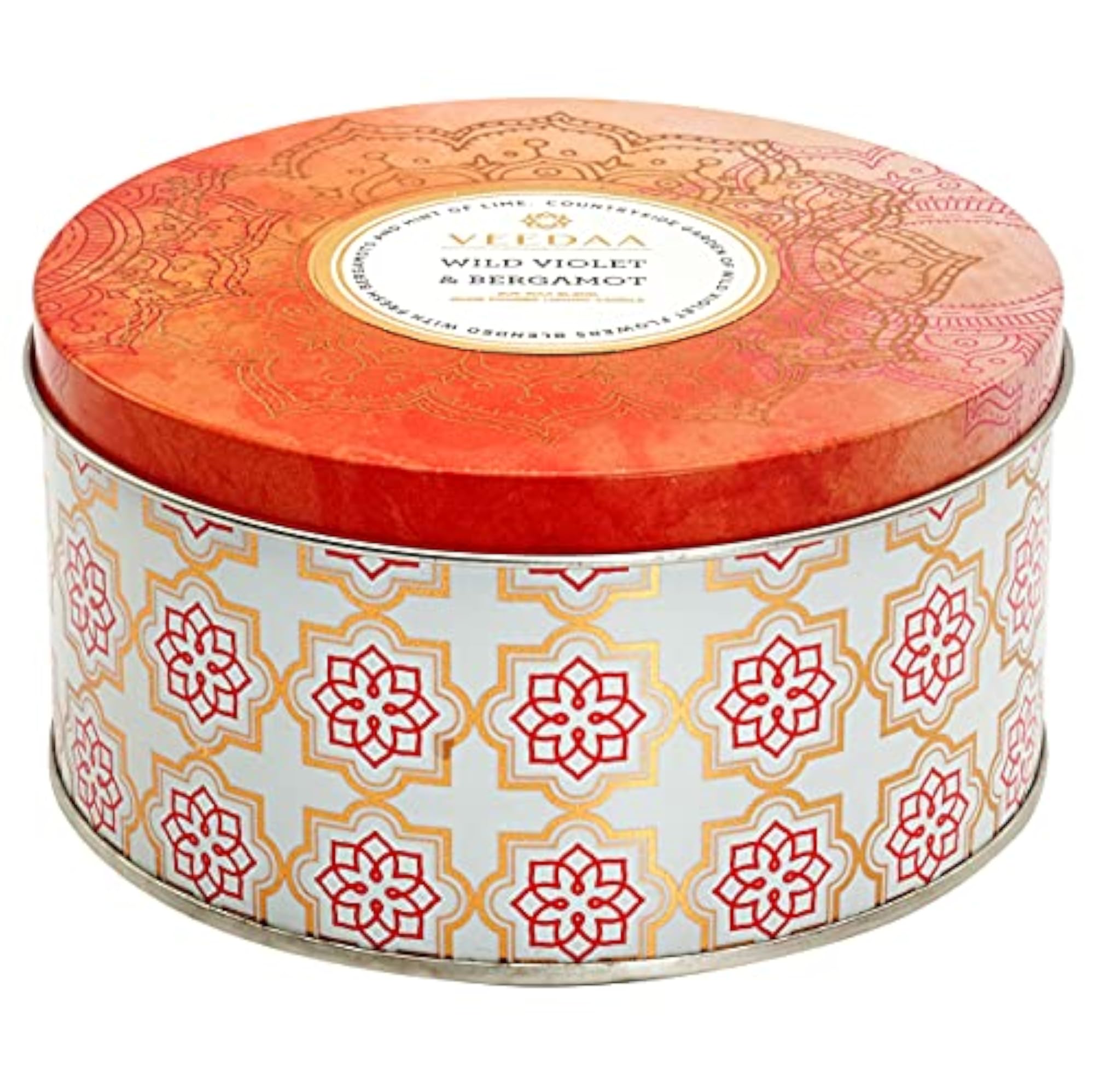 Wild Violet & Bergamot 3 Wick Tin Soy Wax Scented Candle