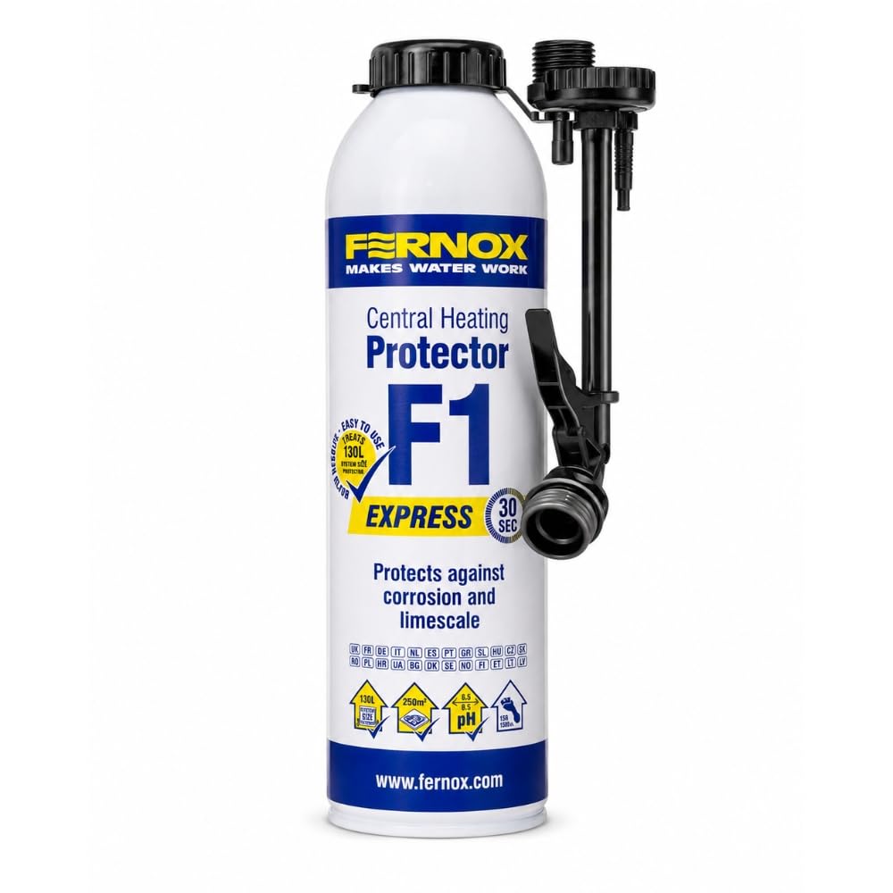 Lavatap White - Fernox Central Heating Protector F1 Express 400 Ml Inhibitor For Central Heating Systems Radiator Inhibitor Fluid Protects Against Corrosion And Limescale Treats 130 L