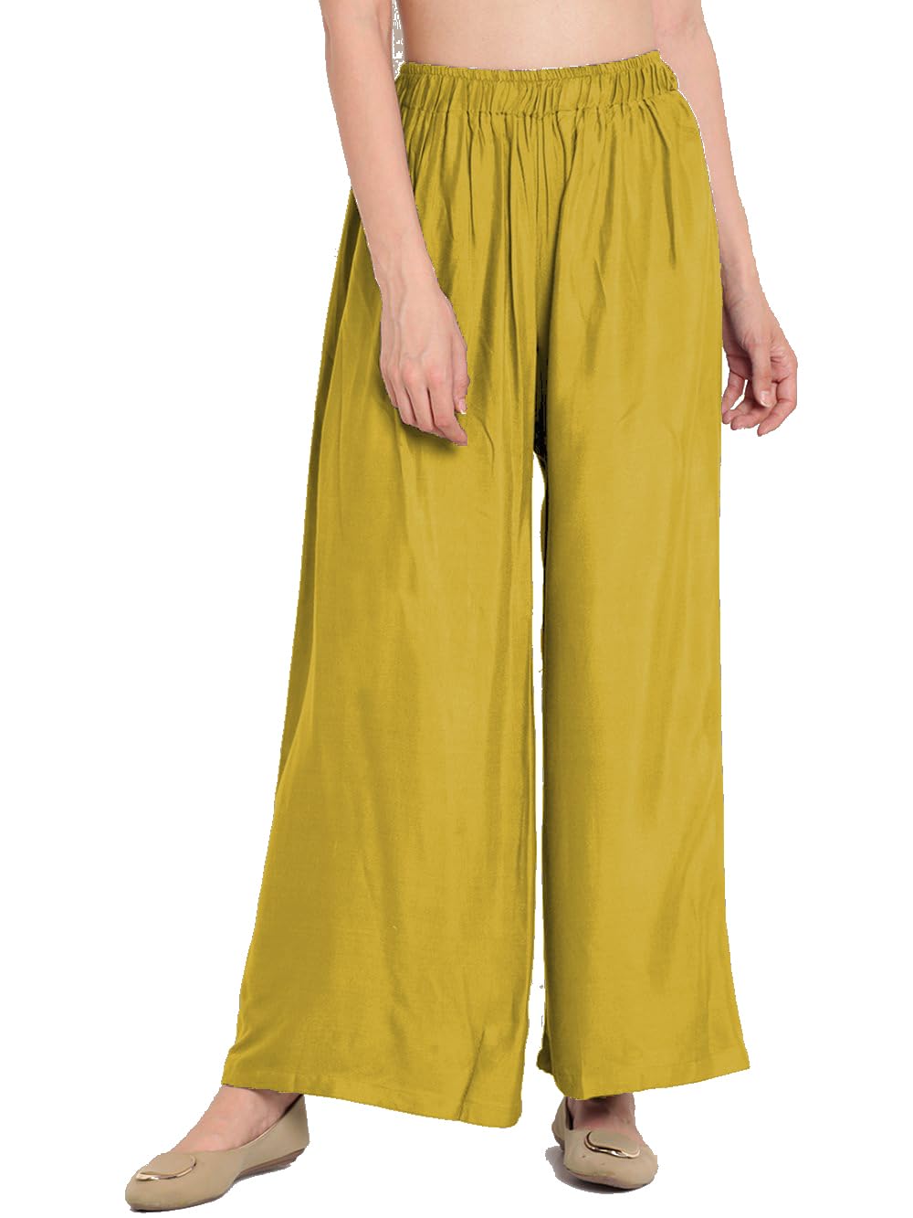 Go Gazab - Stylish Womens Palazzo: Trendy Rayon Solid Color Ethnic Wear Palazzo Available Size - M, L, XL, 2XL, 3XL,4XL Mustard (B0CCSMYC1R) Amazon Price History, Amazon Price Tracker