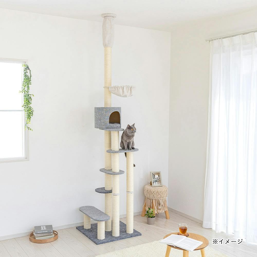 カインズ　キャットタワー Amazon | カインズ(CAINZ) 連結できるキャットインテリアタワー