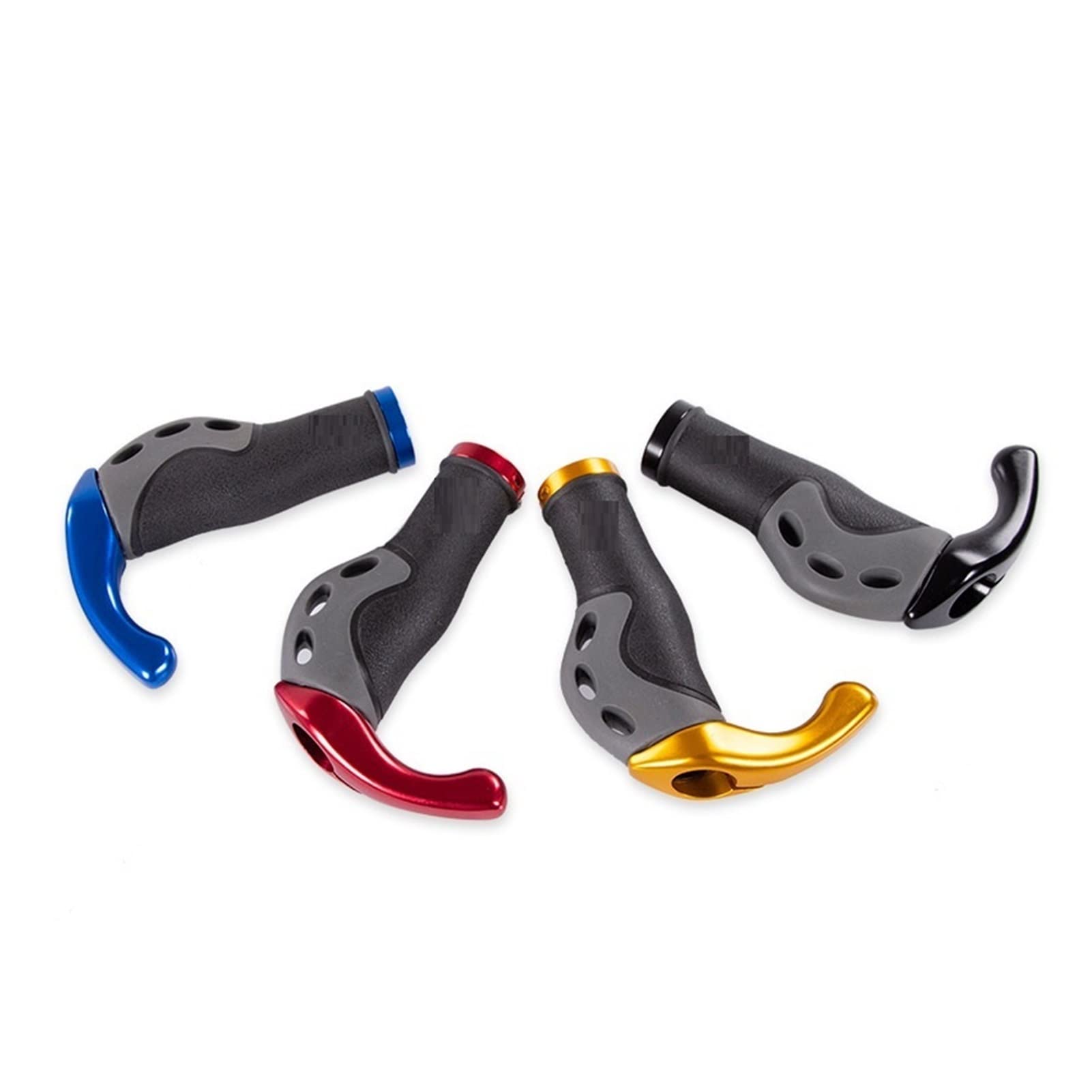 TRUSTTWO Fit Fro MTB Wygodne rowerowe uchwyty na rowerowe części Chwyty aluminiowe gumowe rower rowerowy uchwyt krawędzi ergonomiczne końce The New (Color : Rosso)