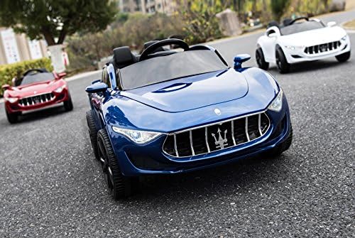 Motorized Cars for Kids 12V Battery Operated Remote Control Electric car for Children from 2 to 4 Years! Music+Lights! Leather seat EVA Tires! Ride ON Toy for Kids