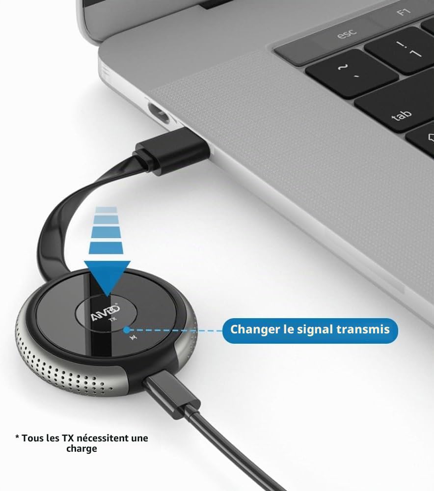 TIMBOOTECH Émetteur HDMI sans Fil, TX Uniquement, Gris