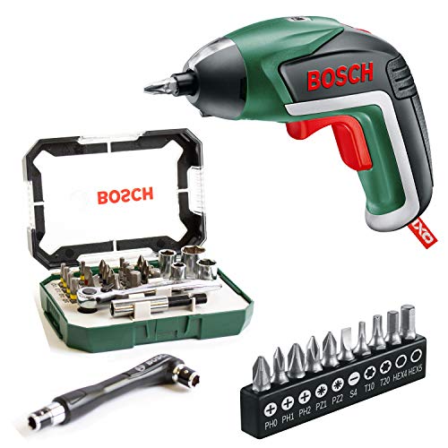 Preisvergleich Produktbild Bosch IXO Akku-Schrauber inkl. Netzteil + Schraubendreher-Set 26-tlg. 2607017393