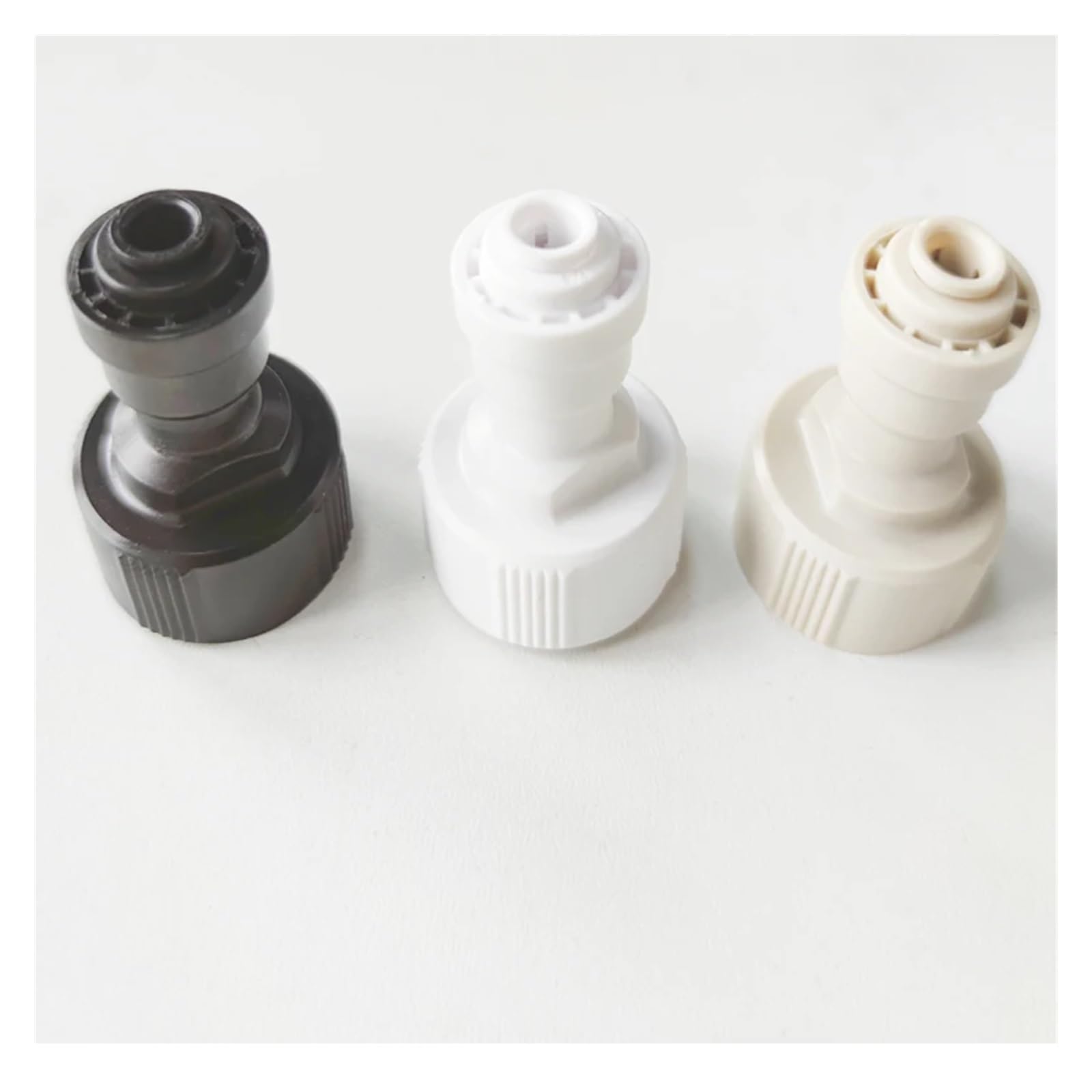 10 pz 1/4 "a 3/4" Filettatura Femmina Connettore Rapido Bianco Nero Opzionale Sistema di Nebulizzazione di Irrigazione 1/4 "Spingendo Rapidamente Slip Lock Accoppiamento(Svart)