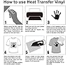 Heat Transfer Vinyl Bundle 12" x 10' Feet Rolls, HTV for Silhouette Cameo Easy to Cut & Weed, DIY Heat Press Design for T-Shirt, Clothes, Hats and Other Textiles Green #4