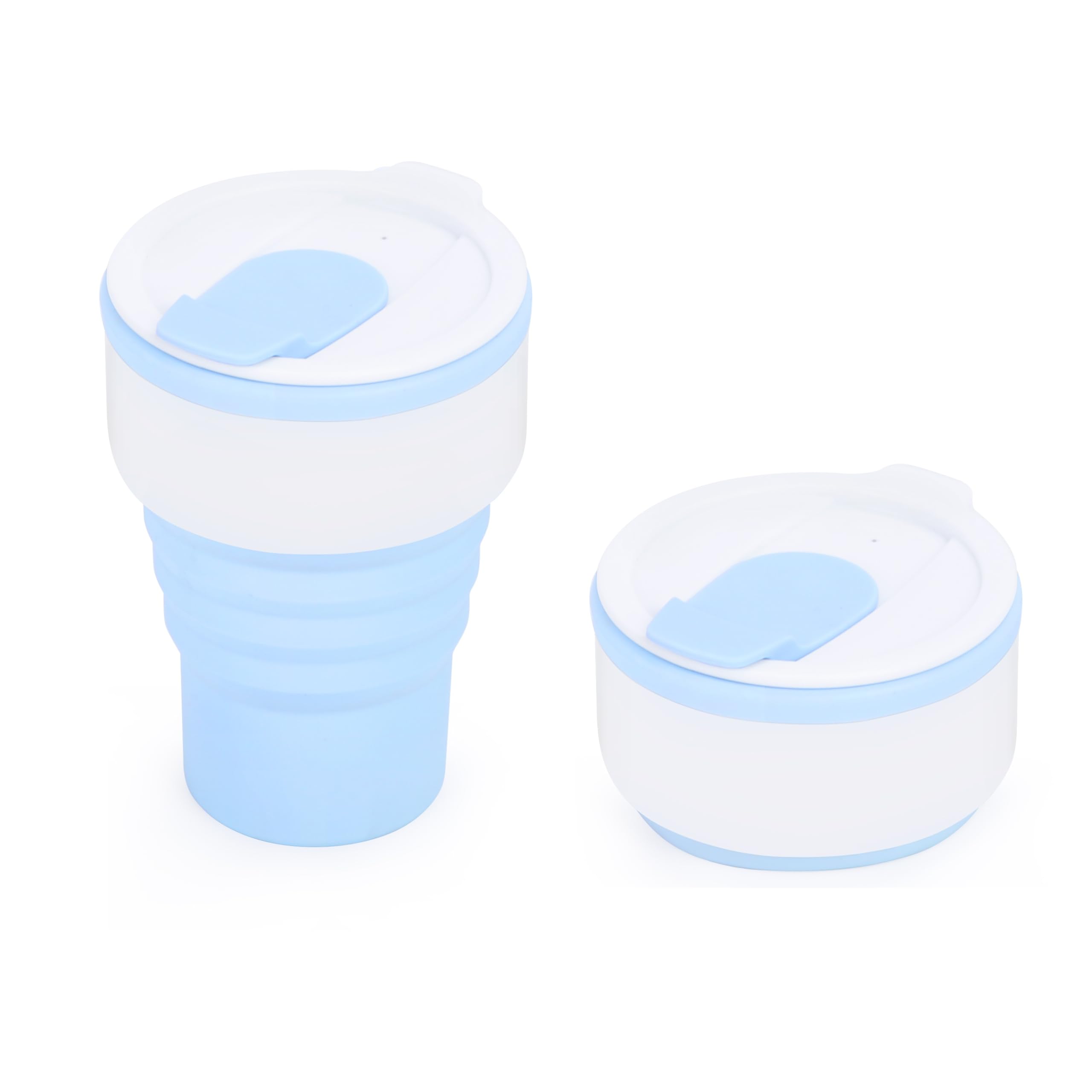 EYQ Collapsible Coffee Cup 375 ml, 12oz Silicone Foldable Coffee Mug