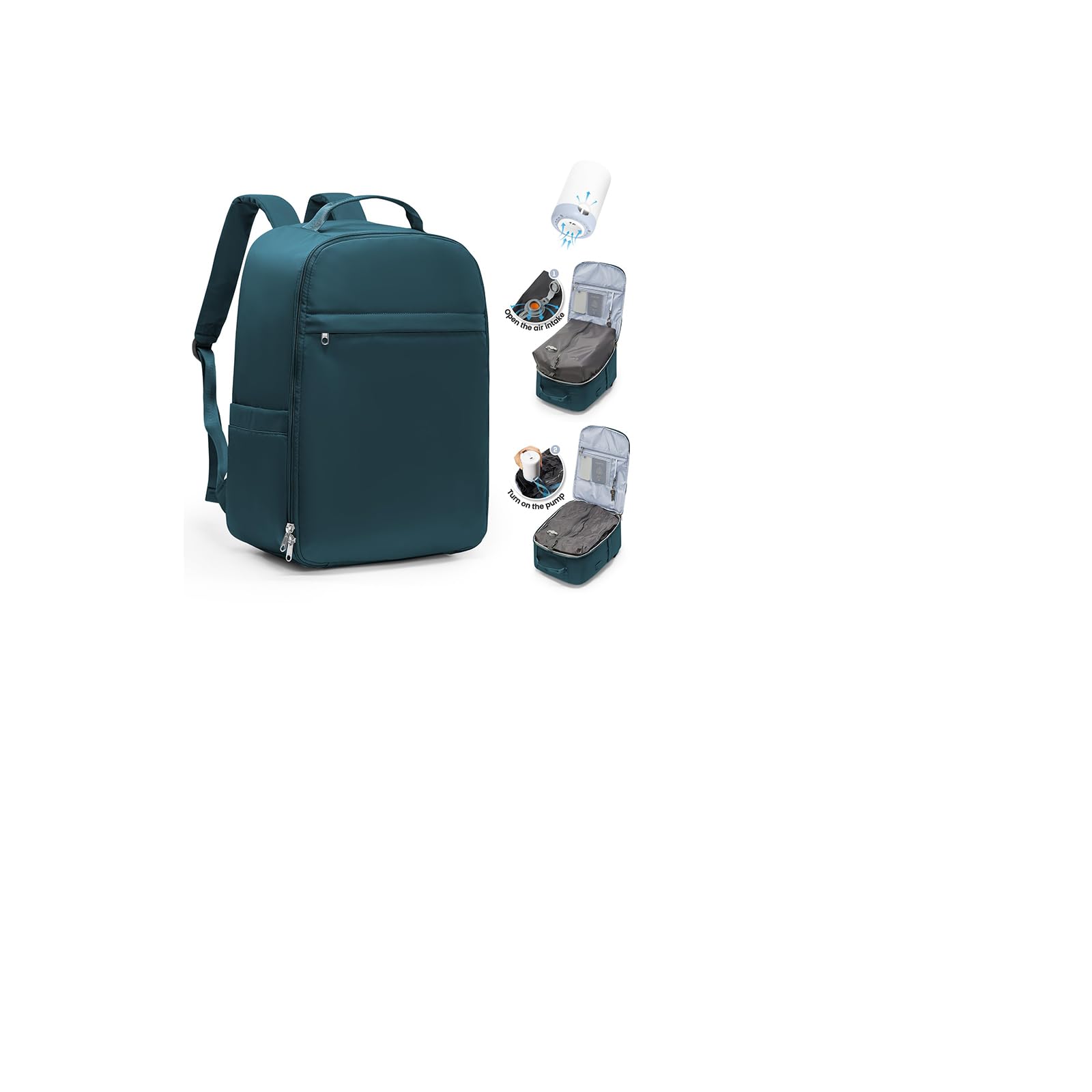 SZLX Zaino Ryanair 40x30x20 Sottovuoto con pompa Zaino da Viaggio 40x20x25 Sottovuoto Bagaglio a Mano Wizzair Donna Borse da Cabina per Easyjet 45x36x20 Uomo per Laptop 14 Pollici Impermeabile