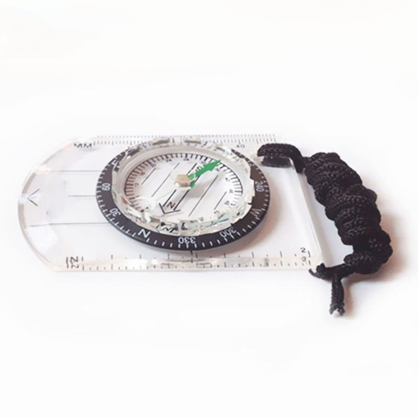JINGYAN Kompasy Profesjonalny Mini Compass Map Skala Władca Maszyny wielofunkcyjne Piesze wycieczki na świeżym powietrzu Camping Survival Guiding Tool