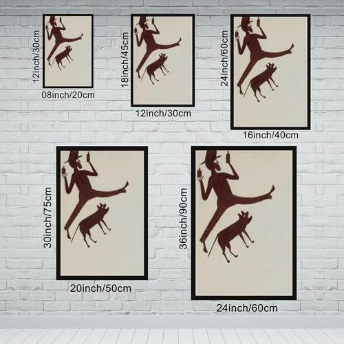 Impression Man Drinking With Dog Bill Traylor décoration murale pour mur vide