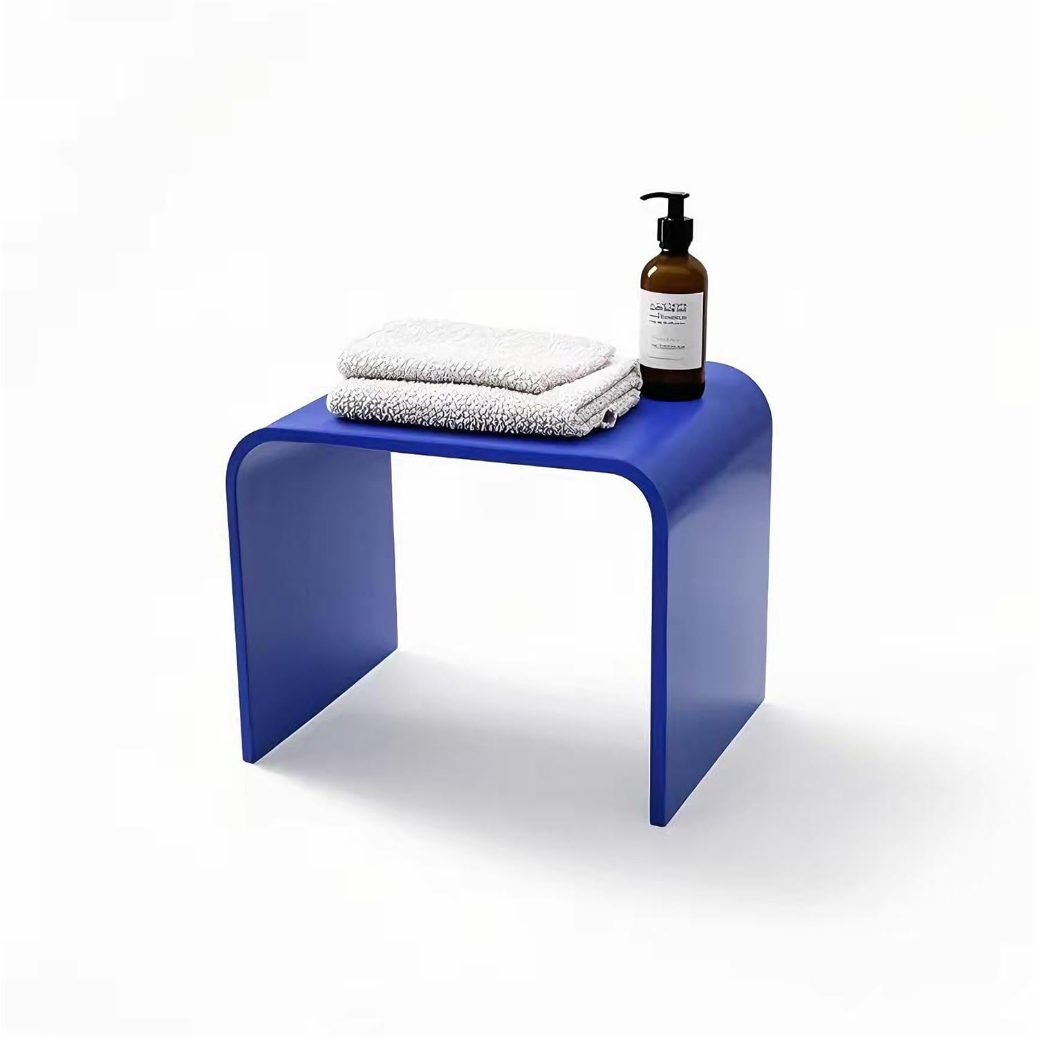 Acryl-Tritthocker, 33 cm breit, kleiner Kinder-Tritthocker, Pflanzenständer, vielseitig einsetzbar als Dusch-/wasserabweisender Hocker, transparenter Fußhocker für Badezimmer, Sitz- und