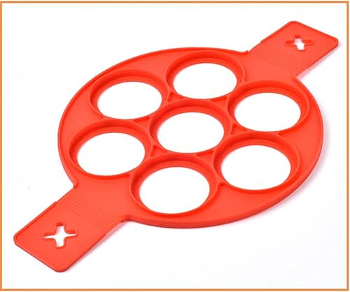 Miniatura 7 de Moldes antiadherentes para panqueques con anillo de silicona para huevos fritos, reutilizable, para hacer panqueques, hacer huevos, utensilios de