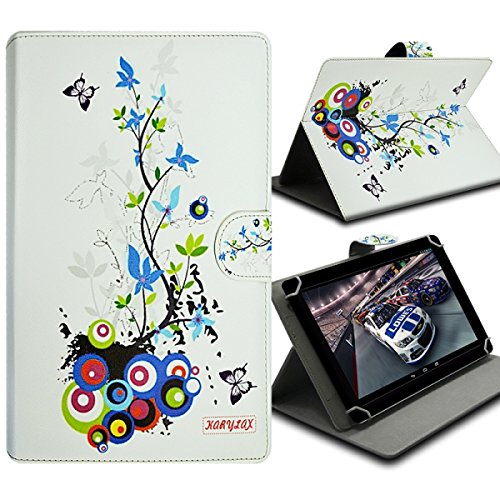 Seluxion - Housse Etui Universel M à Rabat et Support Motif HF01 pour Tablette Amazon Fire HD 8, Nvidia Shield (LTE)