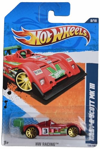 Hot Wheels Riley & Scott MK III, HW Racing 156/244 [rojo]