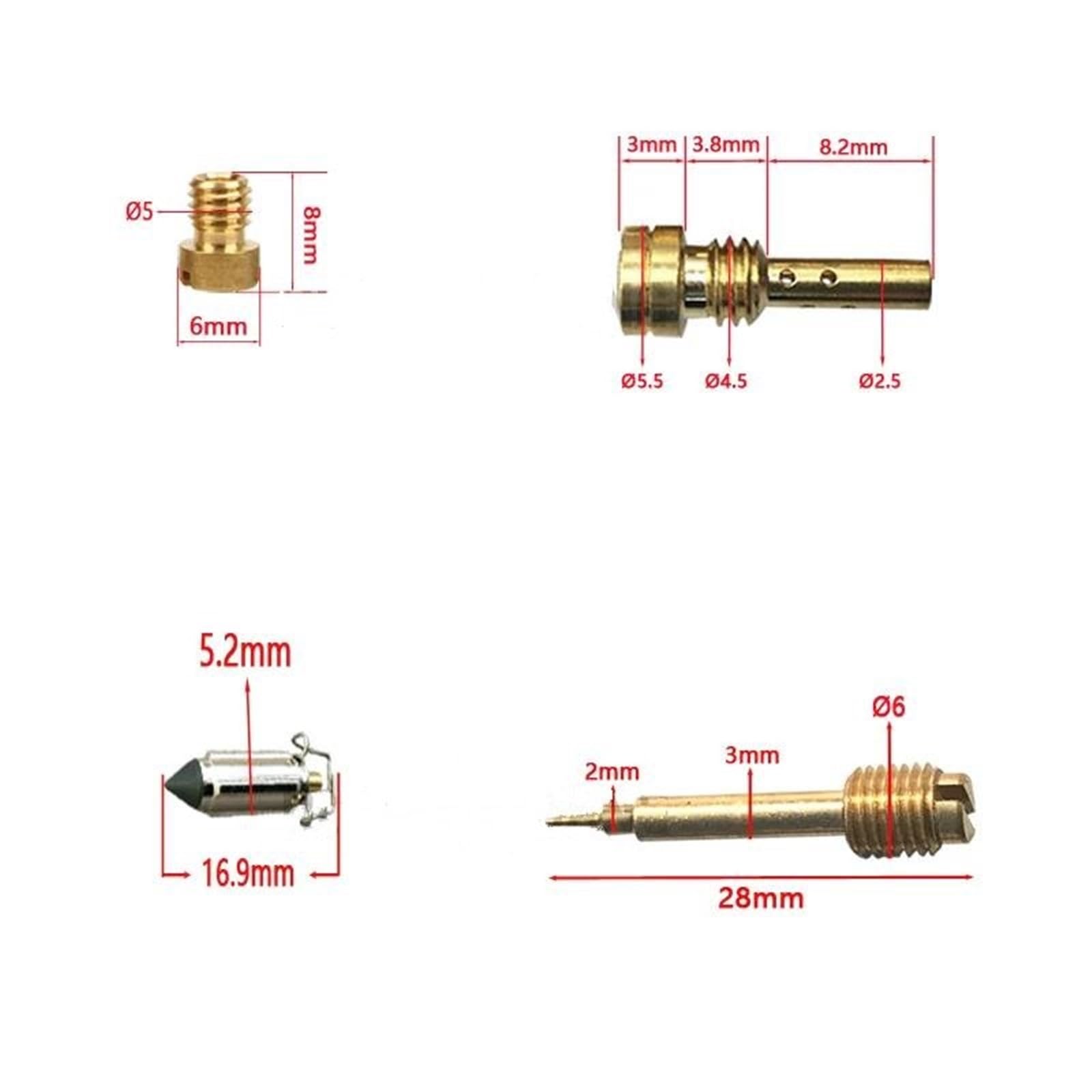 Kit manutenzione carburatore Kit Di Revisione Carburatore Per GPZ600R 1987-1989, GPZ600, GPZ 600 R 600R, Con Galleggiante A Stantuffo carb ricostruzione kit(SET 3)