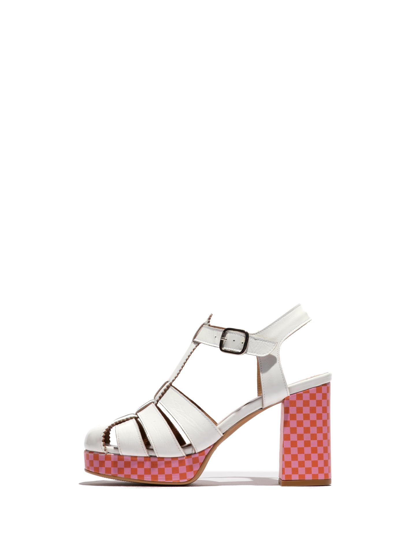 Fly London Women's EVIT452FLY Sandal, White, 7 UK