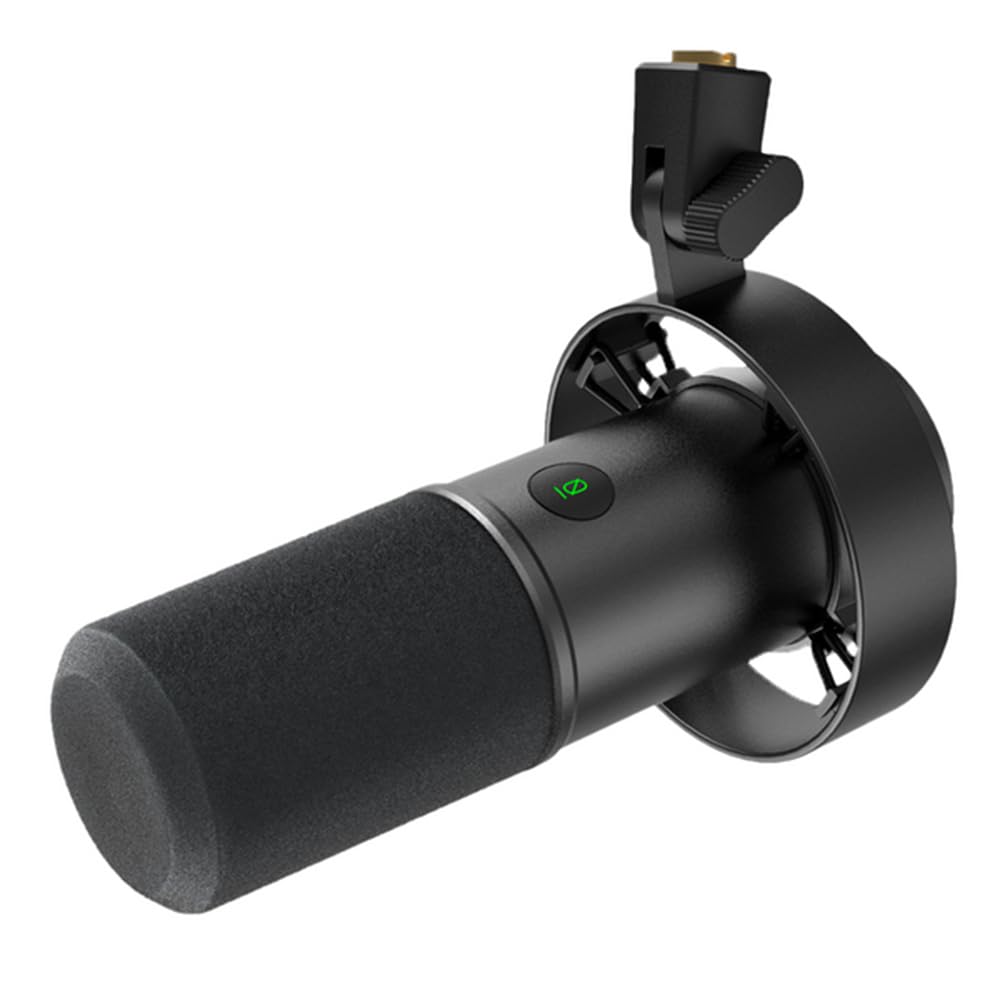 Fifine Dynamic, XLR/USB mikrofon do nagrywania podcastów PC do strumieniowego przesyłania głosu, gier, metalowy mikrofon z wyciszeniem mikrofonu, gniazdo słuchawkowe, regulacja głośności