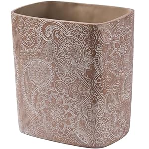 Polytree Boho Blumen Papierkorb 7 Liter