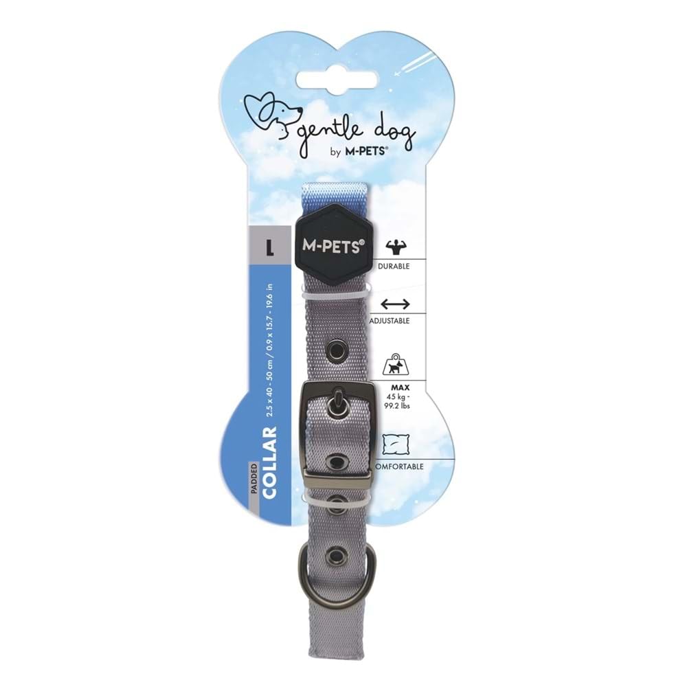 M-Pets Gentle Dog Soft Boyun Tasması L Mavi
