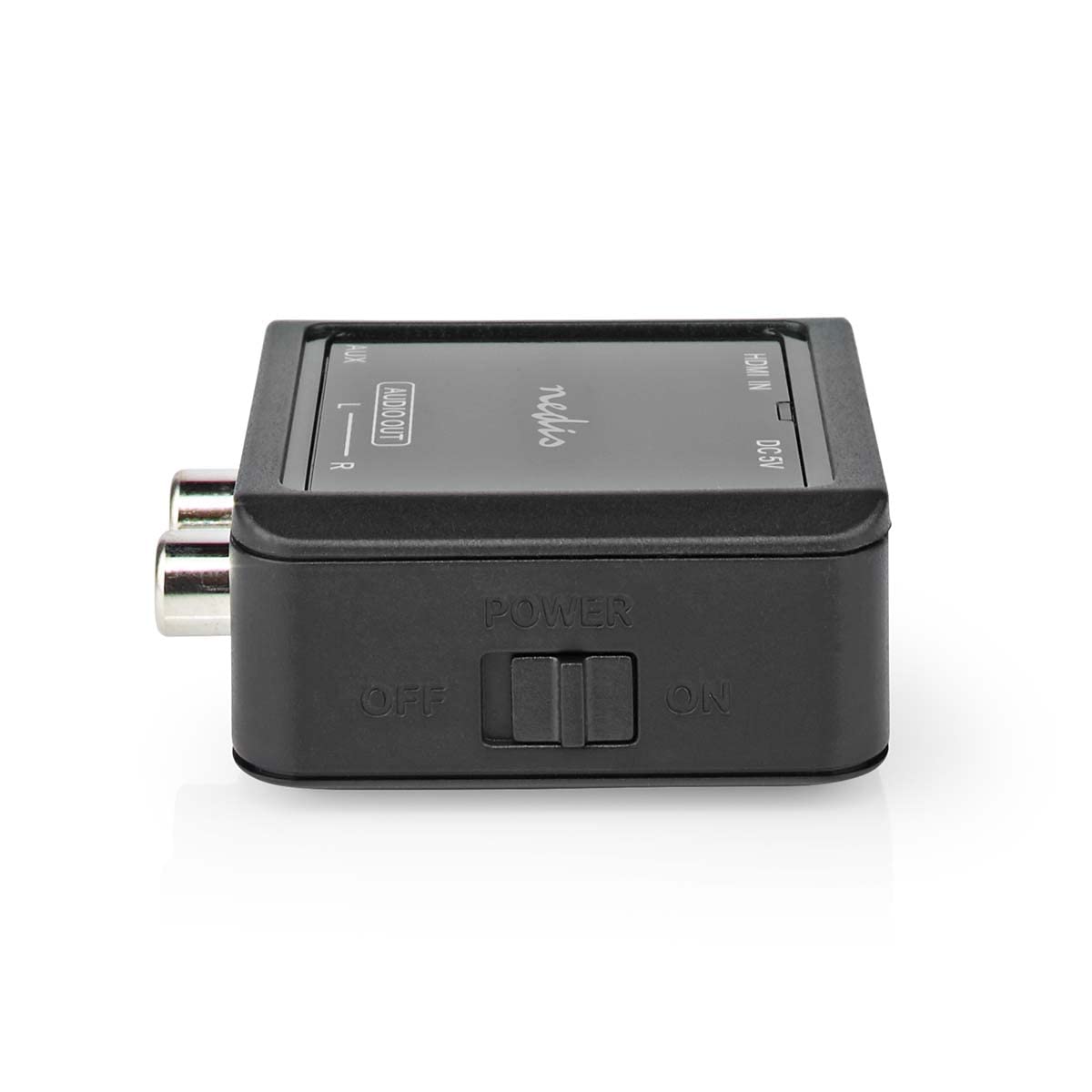 Nedis | Convertisseur audio numérique | 1 voie | Entrée de connexion : entrée HDMI™ | Sortie de connexion : 2 x (2 x RCA femelles) / 3,5 mm | eARC | Automatique | Anthracite