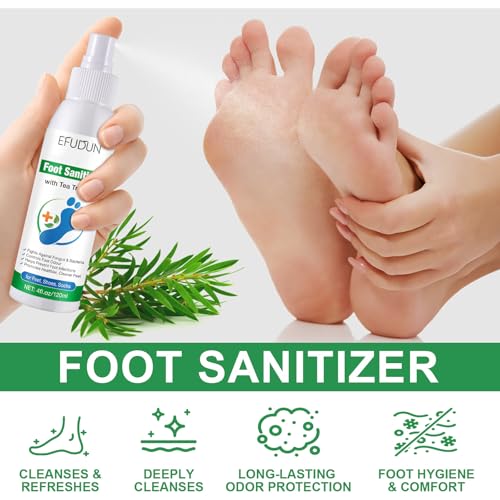Image of 2PCS Tea Tree Oil Foot Spray, Transparent Foot Spray Refreshing, Natural Tea Tree Oil Spray (120ml /4.06 oz)