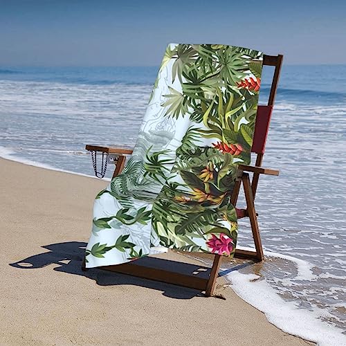 Essuie-main compact anti-odeur et sans sable en microfibre à motif vert